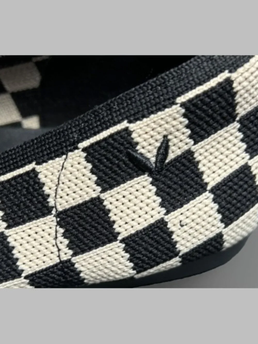VIVAIA Margot 2.0 Women's Ballet Flats 8.5 EU 39.5 Black Cream Checkerboard Knit
